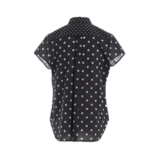 60/- Cotton Lawn Dot Print Half Sleeve Blouse