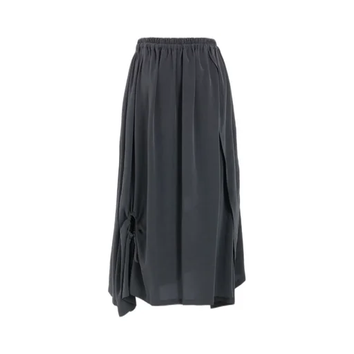 Crepe De Chine Circle Gathered Skirt