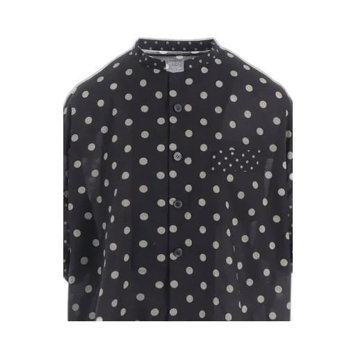 60/- Cotton Lawn Dot Print Box Blouse