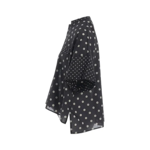 60/- Cotton Lawn Dot Print Box Blouse