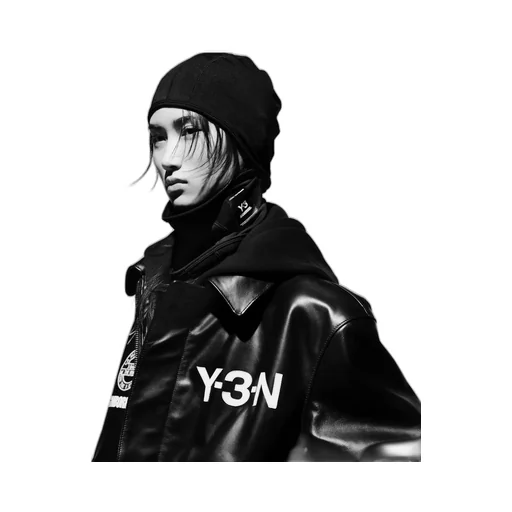 Y-3 Nbhd Leather Bomber Jacket