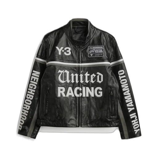 Y-3 Nbhd Leather Racer Jacket