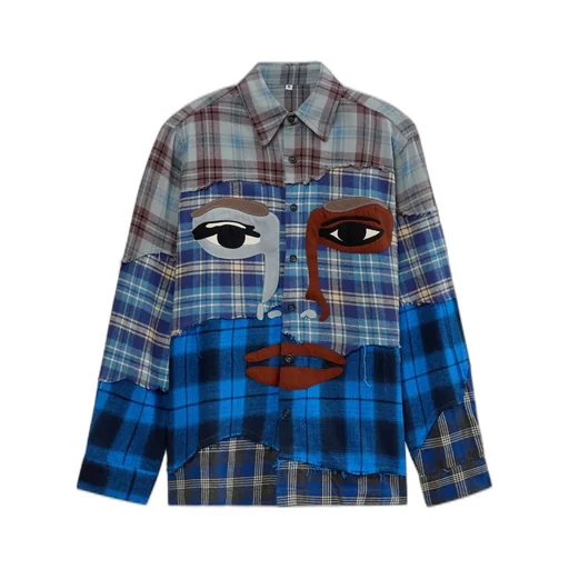 Face Patchworked Flannel
