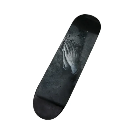 Skateboard Praying Hands