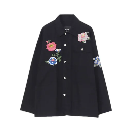 Wildside × Nomarhythm Textile Flower Embroidery Work Jacket