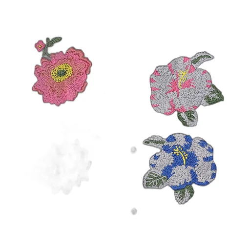 Wildside × Nomarhythm Textile Flower Embroidery Open Collar Shirt
