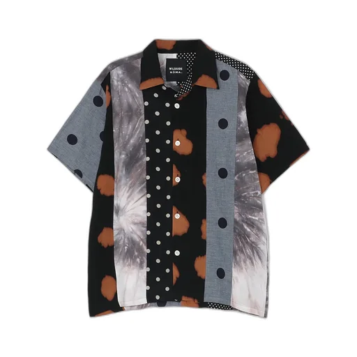 Wildside × Noma T.D. Dot Print & Dye Patchwork Shirt