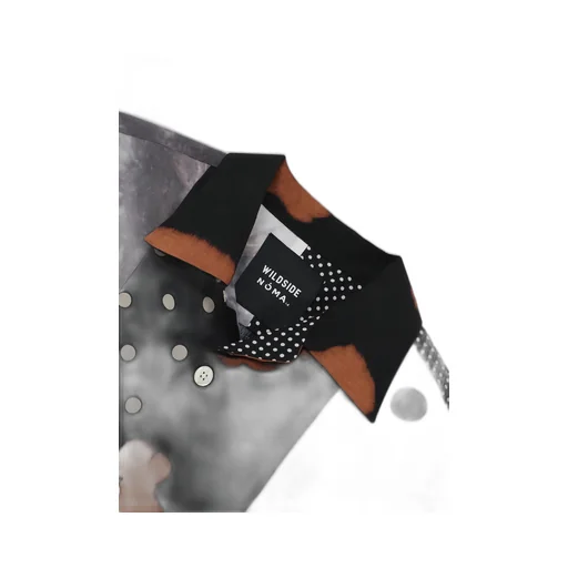 Wildside × Noma T.D. Dot Print & Dye Patchwork Shirt