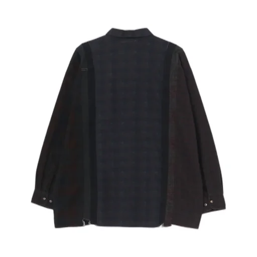 Wildside×Rebuild By Needles Flannel 7Cut Wide Shirt