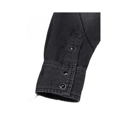 Wildside × Minedenim Frankenstein Loose Denim Western Shirts