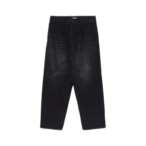 Wildside×Minedenim Black Denim Wide Work Pants