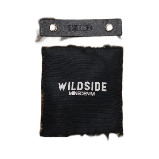 Wildside×Minedenim Leopard Fur Lining Black Denim Trucker Jkt