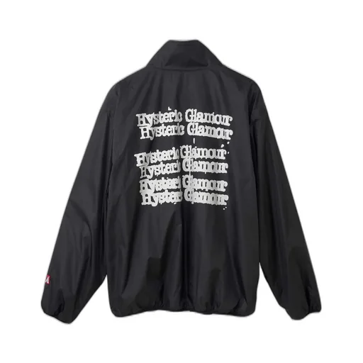 Typewriter Logo Standing Collar Jacket