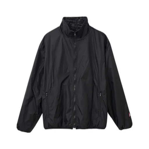 Typewriter Logo Standing Collar Jacket