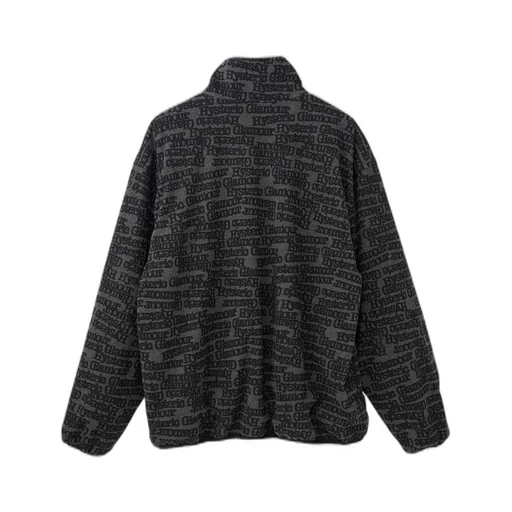 Typewriter Logo Standing Collar Jacket