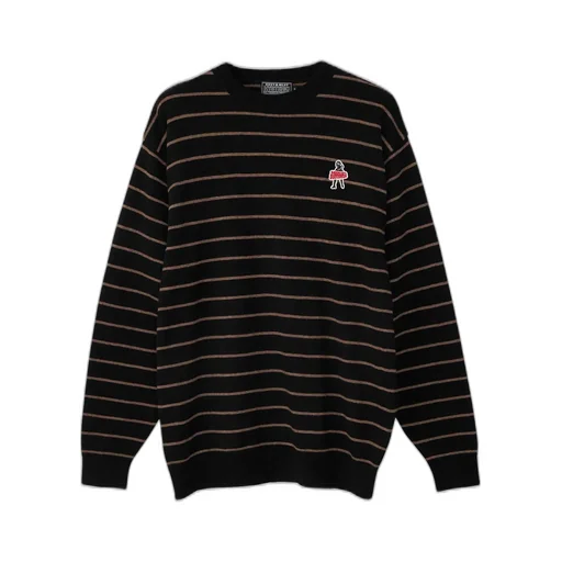 Vixen Girl Patch Border Sweater