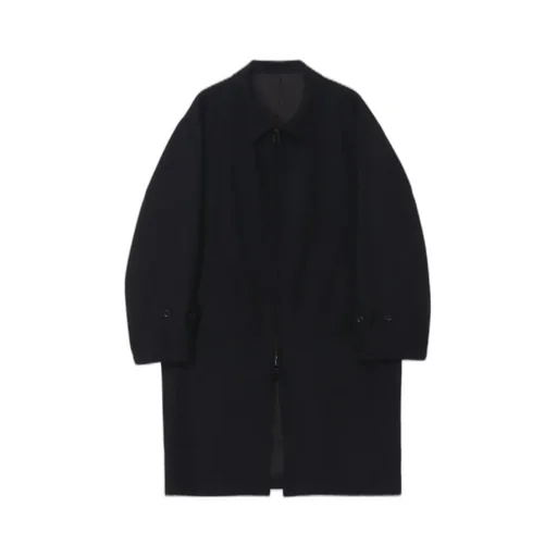 Wool Homespun Soutien Collar Zipper Coat