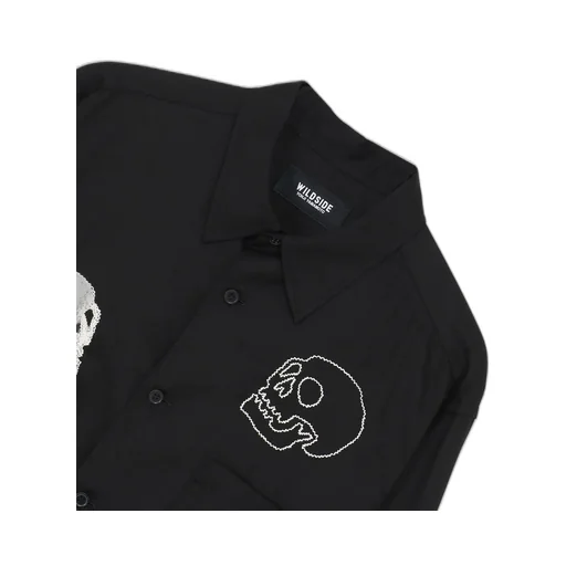 T/R Twill Skull Embroidered Shirt