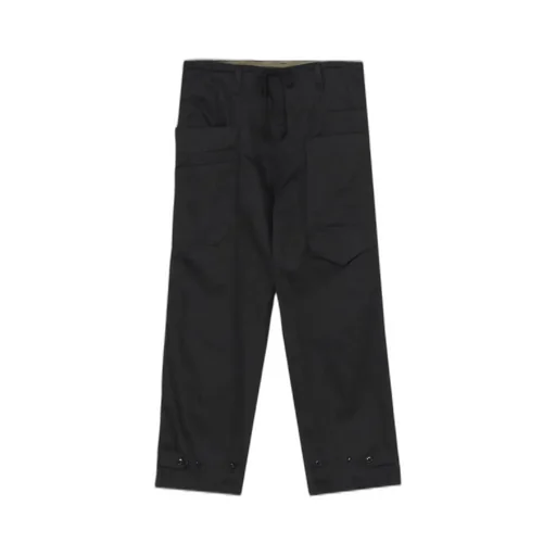 Cotton Chino Asymmetry Pocket Drawstring Pants