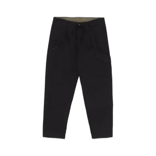 Cotton Chino Patch Cloth 1Tuck Pants