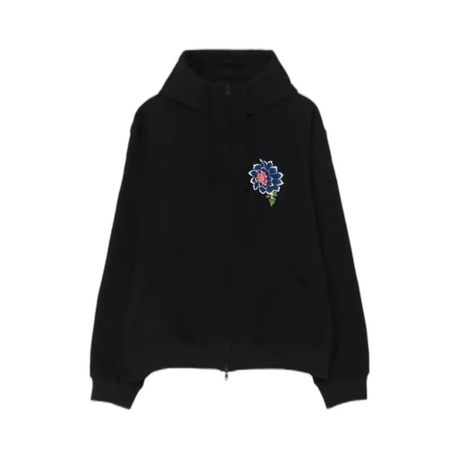 Embroidery Zip Hoodie