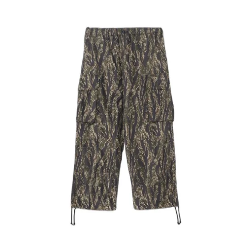 Tiger Camo Nylon Cargo Pants