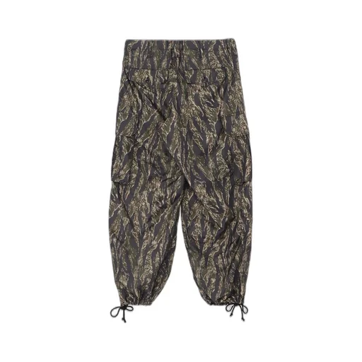 Tiger Camo Nylon Cargo Pants