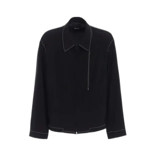 Ta/Pe Crepe De Chine Zip Up Blouson