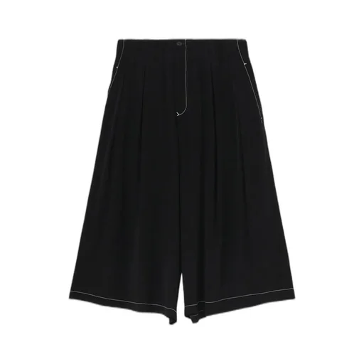 Ta/Pe Crepe De Chine Tucked Half Pants