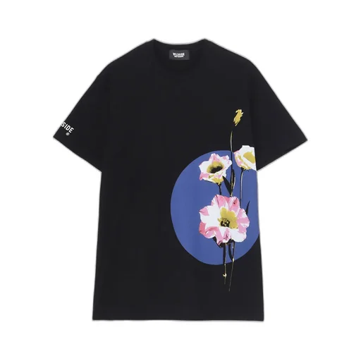 Blue Circle Flower T-Shirt