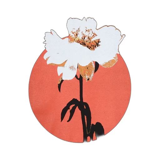 Red Circle Flower T-Shirt