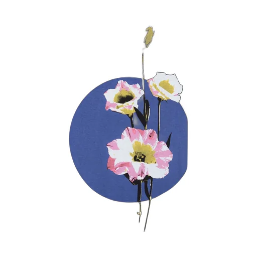 Blue Circle Flower T-Shirt