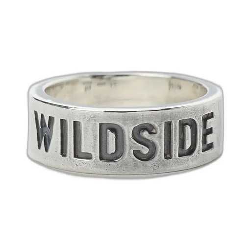 Wildside Silver Logo Ring