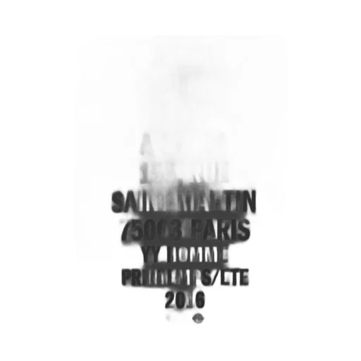 Yohji Yamamoto Pour Homme Invitation T-Shirt（2016Ss）