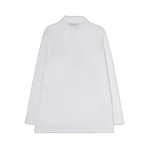 Cotton Jersey Half Zip Long Sleeve T-Shirt