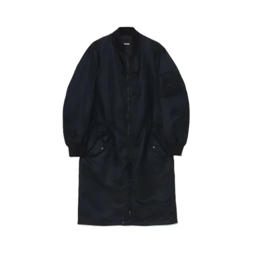 Nylon Twill Bomber Coat