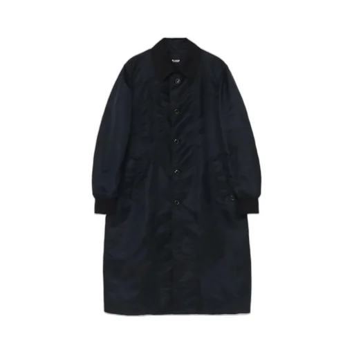 Nylon Twill Soutien Collar Coat
