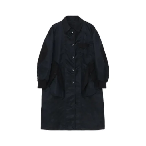 Nylon Twill Soutien Collar Coat