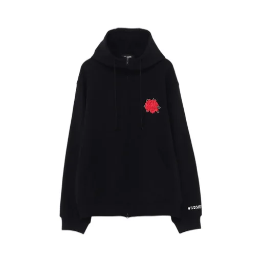 Embroidery Zip Hoodie