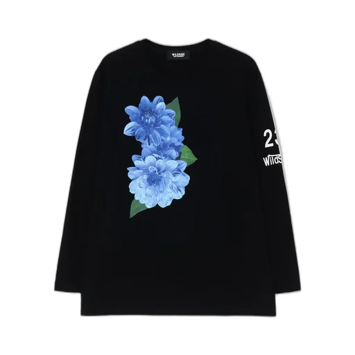 Blue Dahlia Long Sleeve T-Shirt