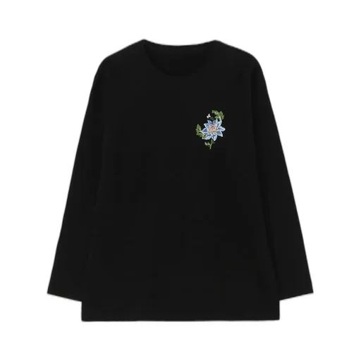 Embroidery Long Sleeve T-Shirt