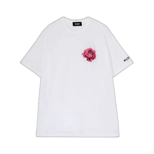 Embroidery Peony T-Shirt