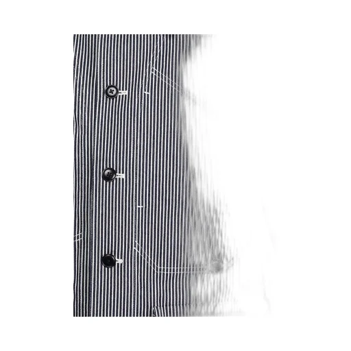 Hickory Stripe White Stitch Shirt Jacket