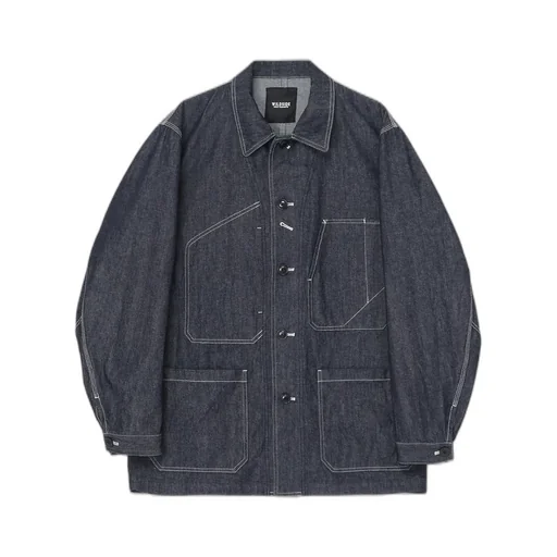 10Oz Denim White Stitch Shirt Jacket