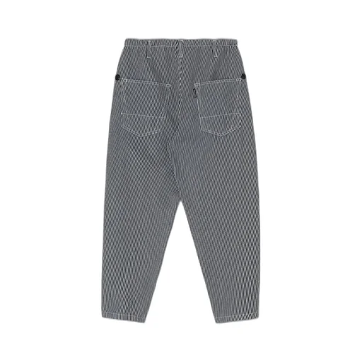 Hickory Stripe White Stitch Draw String Pants