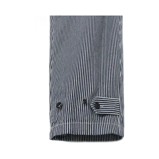 Hickory Stripe White Stitch Draw String Pants