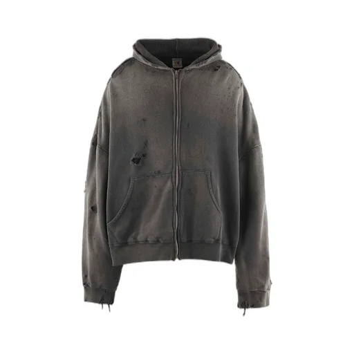 Dbl Face Zip Hoodie