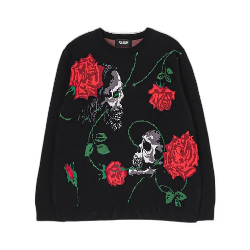 Wildside × Knit Gang Council Skullrose Sweater