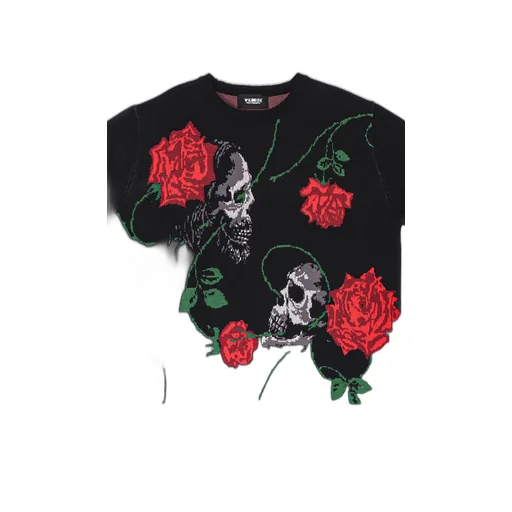 Wildside × Knit Gang Council Skullrose Sweater