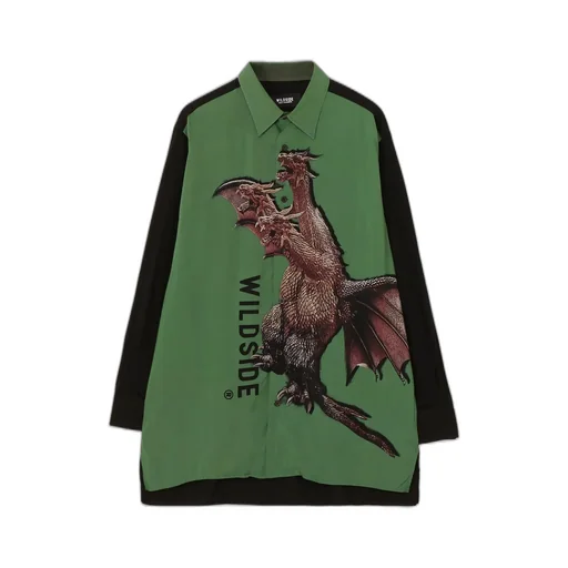 Wildside × Izumonster Graphic Rayon Shirt